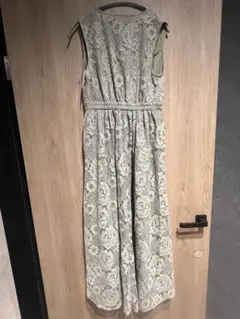 花柄ワンピース　グリーン