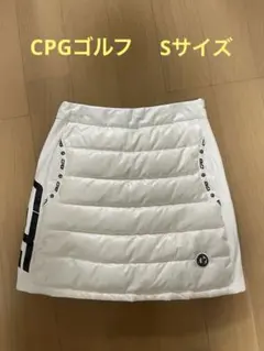 CPGゴルフ キルティング　ダウンミニスカート ホワイト　Sサイズ