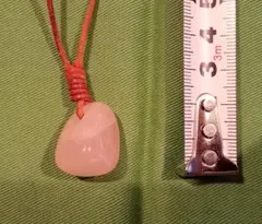 恋愛運UP♡　ローズクォーツ ペンダント ハンドメイド