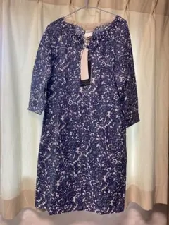 S MaxMara 花柄 七分袖 ワンピース 42
