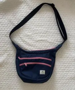 BEAMS HEART ショルダーバッグ ネイビー ピンク