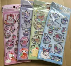 ウォーターシール　キャラクターシール　水貼りシール　4枚セット