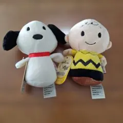 Hallmark itty bittys peanuts ぬいぐるみ2体セット