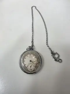 稼働品 手巻き懐中時計 CHRONOMETER LEON LEVY チェーン付き - メルカリ