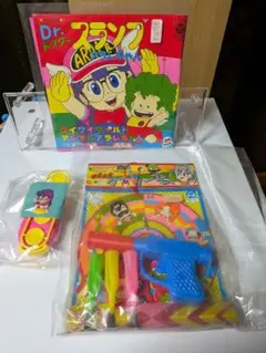 当時物　Dr.スランプ アラレちゃん　レコード＆おもちゃ３点まとめ