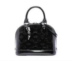 極美品✨LOUIS VUITTON アルマPM 黒ヴェルニ南京錠ブラック - メルカリ