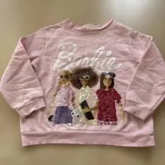 Barbie スパンコール トレーナー ピンク 100cm~のサムネイル