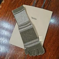 タグ付き新品未使用】靴下屋　タビオ　足袋ソックス　ボーダー