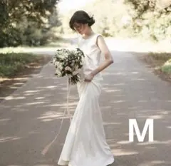 ウェディングドレス　ソフトマーメイド　ロングドレス　M 前撮り　フォト　結婚式