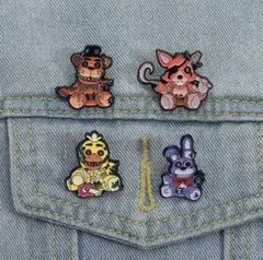 Five Nights at Freddy's キャラクターピン 4個セット