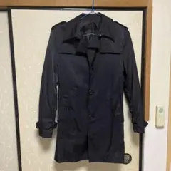 COMME CA ISM 黒 トレンチコート Mサイズのサムネイル