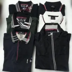 DUNLOP ポロシャツ 長袖3点、5分袖２点、薄手アウター1点。