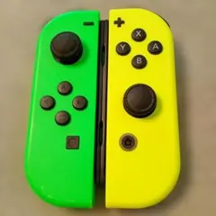 【美品純正完動品】任天堂 Joy-Con コントローラー 緑黄①