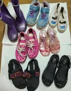 19cm　未使用　長靴　クロックス ピンク シューズ　サンダル　上履き　長くつのサムネイル