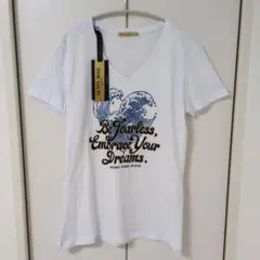 Denny Rose Jeans Vネック半袖Tシャツ ラインストーントップスのサムネイル