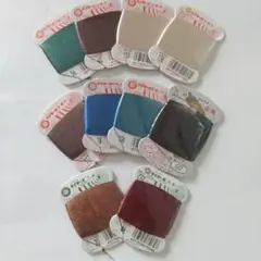 【新品】絹糸 手縫い糸 ８巻 絹穴糸 2巻
