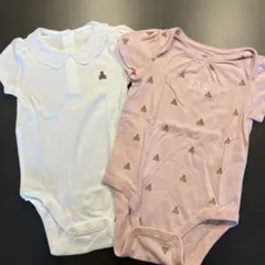 GAP クマ刺繍ロンパース2点セット