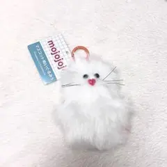mojojojo マスコットぬいぐるみ　ふわふわ白猫マスコット