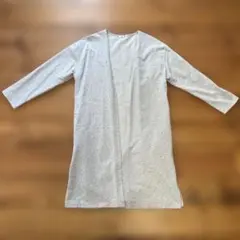 CINEMA CLUB ライトグレー 長袖カーディガン