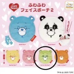 Do-Your-Best Bear CareBears ふわふわフェイスポーチ2