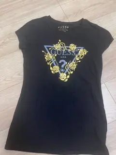 GUESS Tシャツ ブラック ローズプリント XSのサムネイル