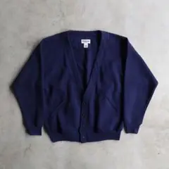 90s CHEETAH チーター スウェットカーディガン ネイビー L 未使用