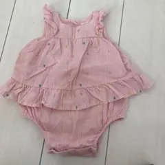 baby GAP ストライプロンパース 3-6ヶ月