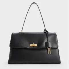 CHARLES & KEITH ケリー トップハンドルサッチェルバッグ