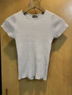 Calvin Klein 半袖 リブニット トップス M