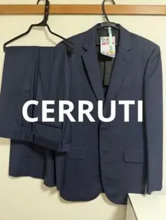 CERRUTIストライプネイビースーツのサムネイル