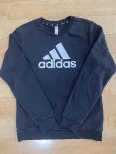 【美品】adidas 黒 トレーナー 160㎝