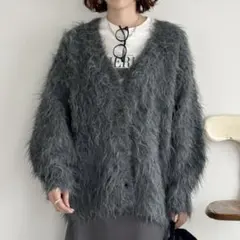 DOUX ARCHIVESシャギーニットカーディガン