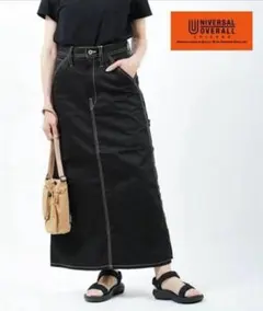 UNIVERSAL OVERALL　ロングスカート　ペインタースカート　ネイビーのサムネイル