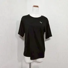 PUMA プーマ ロゴ刺繍 半袖Tシャツ（S）ブラック ポリエステルのサムネイル