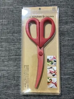 貝印 Yoko Sukenari カーブキッチンバサミ(レッド)のサムネイル