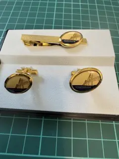 YOKOHAMA ネクタイピン カフスボタンセット