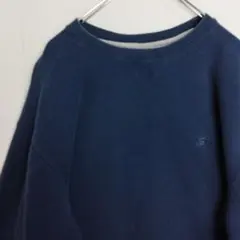 スターター スウェット トレーナー プルオーバー ネイビー 刺繍ロゴ