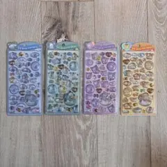 うるちゅるPOPシール 4枚セット シナモロール ポチャッコ クロミ プリン