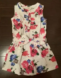 ケイトスペード　花柄オールインワンオーバーオール　100～110cm 4歳