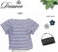 ★極美品★Drawerドゥロワー ブラウス 40 ホワイト