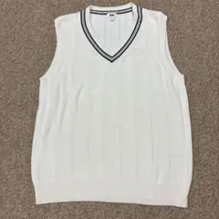 UNIQLO ホワイト Vネック ベスト M