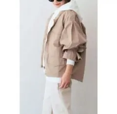 新品 春ジャケット ベージュ M