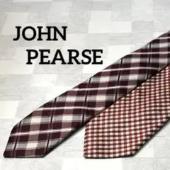 M1219 JOHN PEARSE ジョンピアース ネクタイ 2本 セット