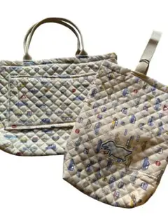 キルティングバッグセット 車と動物柄