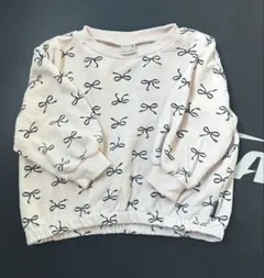 ★美品★ プティマイン　サイズ100 女の子トレーナー　リボン柄