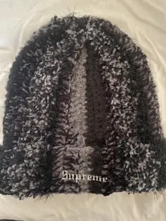 Supreme ニット帽 黒と灰色のミックス