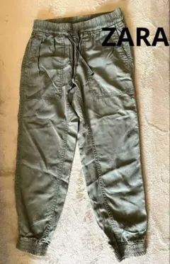 ザラ　カーゴパンツ オリーブグリーン
