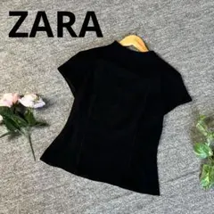 ZARA ザラ　Tシャツ　ブラック　半袖　ブラウス