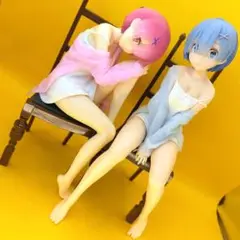 美少女フィギュア　リゼロ　バンプレスト　RelaxTime　レム&ラム 椅子
