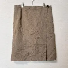 一点もの✨ 巻きスカート タイトスカート ブラウン レトロコーデ ユーズド